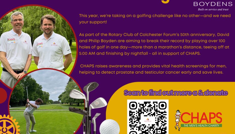 David & Philip Boyden’s Golf Marathon for CHAPS News Post Image