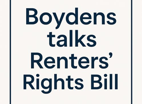 BOYDENS TALKS RENTERS' RIGHTS BILL image