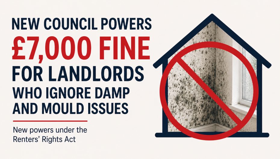 Landlords Face Fines of Up to £7,000 for Failing to Address Damp and Mould News Post Image