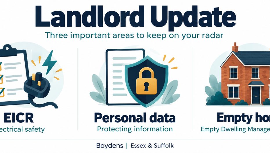 This Weeks Update - Electrical Safety Changes, Protecting Personal Data & Empty Dwelling Management Orders News Post Image