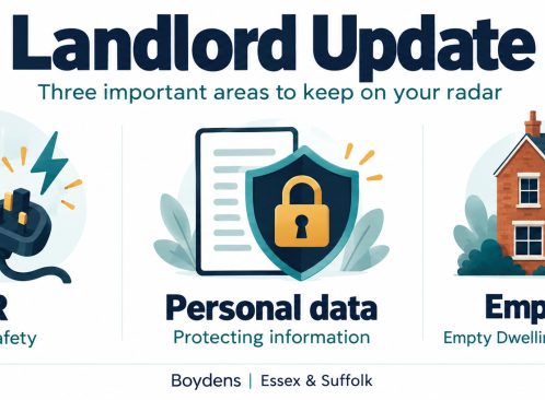 News Image for This Weeks Update - Electrical Safety Changes, Protecting Personal Data & Empty Dwelling Management Orders